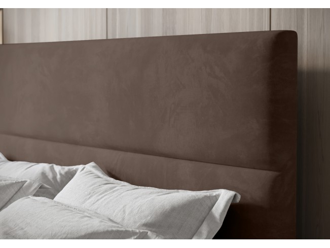 Łóżko kontynentalne Fado 4 180 Monolith 15 mleczna czekolada