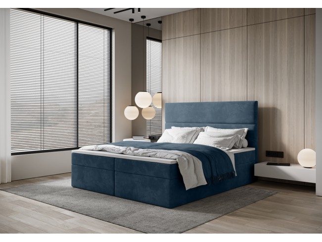 Łóżko kontynentalne Fado 4 160 Monolith 76 lazurowy