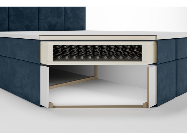 Łóżko kontynentalne Fado 4 180 Monolith 76 lazurowy