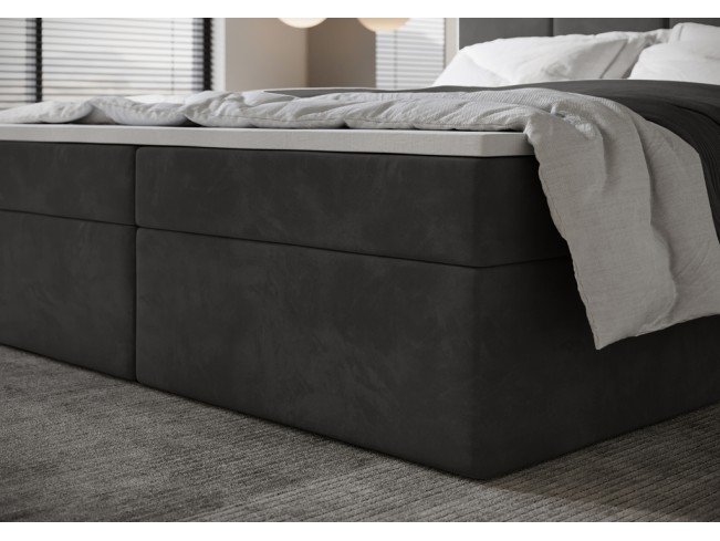 Łóżko kontynentalne Fado 4 140 Monolith 92 popielaty