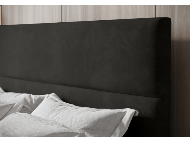 Łóżko kontynentalne Fado 4 180 Monolith 95 ciemny szary