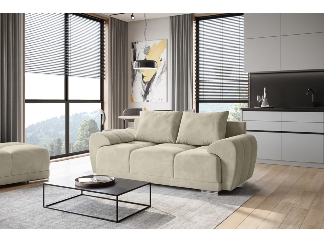 Sofa Bego 2 bez funkcji spania welur Monolith 02 ecru