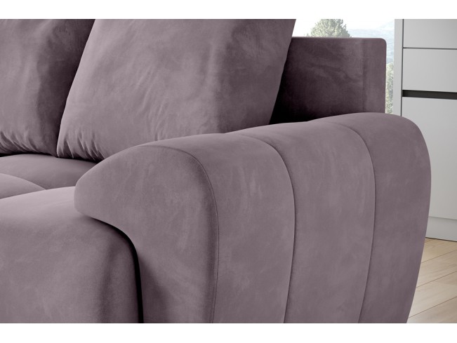 Sofa Bego 2 bez funkcji spania welur Monolith 62 wrzosowy