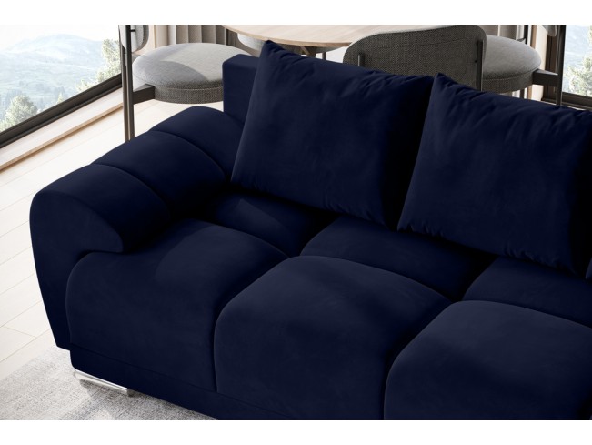 Sofa Bego 2 bez funkcji spania welur Monolith 79 ciemny granat