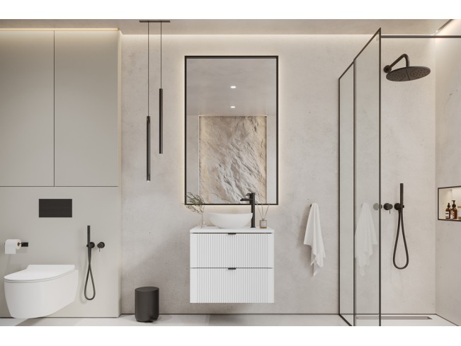 Szafka łazienkowa Daki biała perła wisząca 60 cm