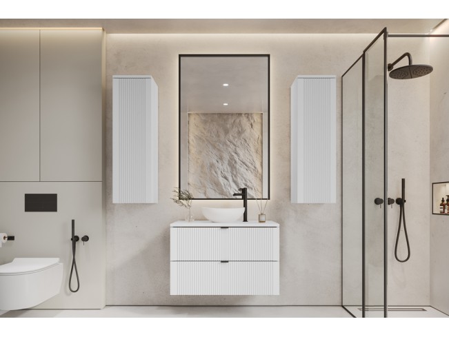 Łazienka Daki 80 4 biała perła zestaw mebli wiszących