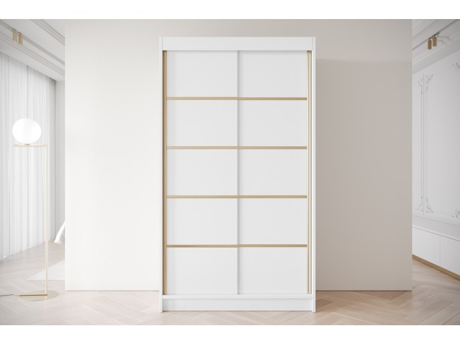 Szafa przesuwna Gold 4 biała 120 cm