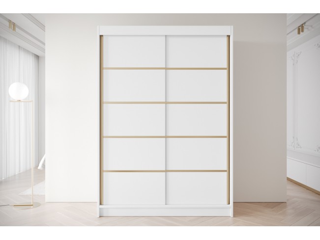 Szafa przesuwna Gold 4 biała 150 cm