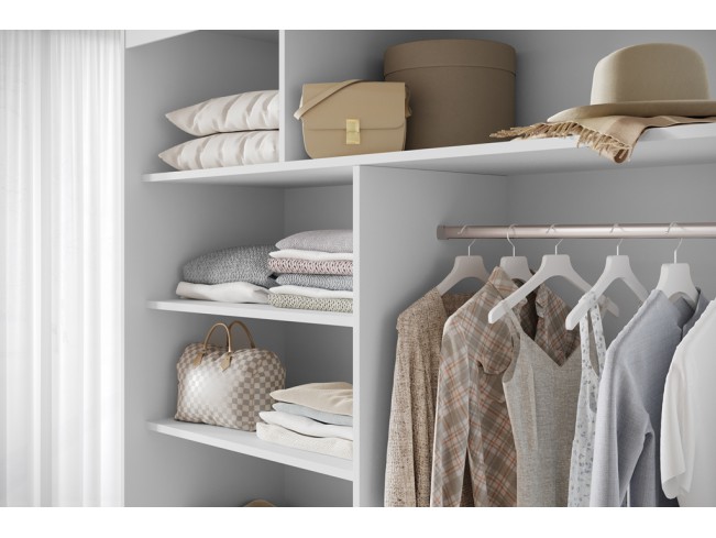 Szafa przesuwna Gold 4 biała 180 cm