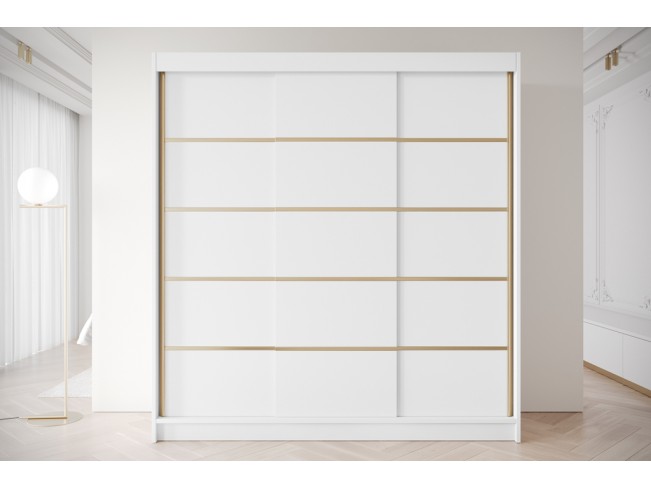 Szafa przesuwna Gold 7 biała 200 cm