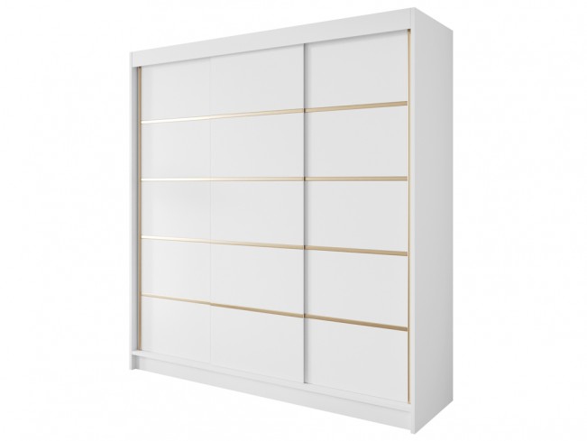 Szafa przesuwna Gold 7 200 biała - widok ogólny