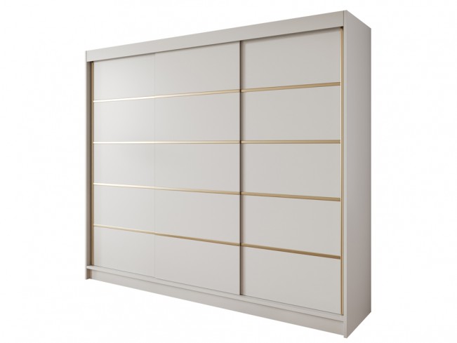 Szafa przesuwna Gold 7 kaszmir 250 cm - widok ogólny