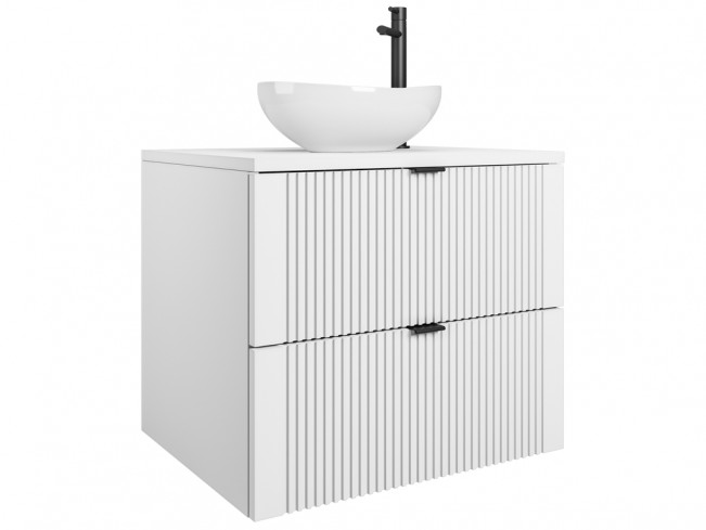 Szafka łazienkowa Daki biała perła - widok ogólny