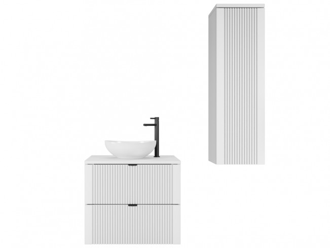 Łazienka Daki 60 1 biała perła - widok ogólny