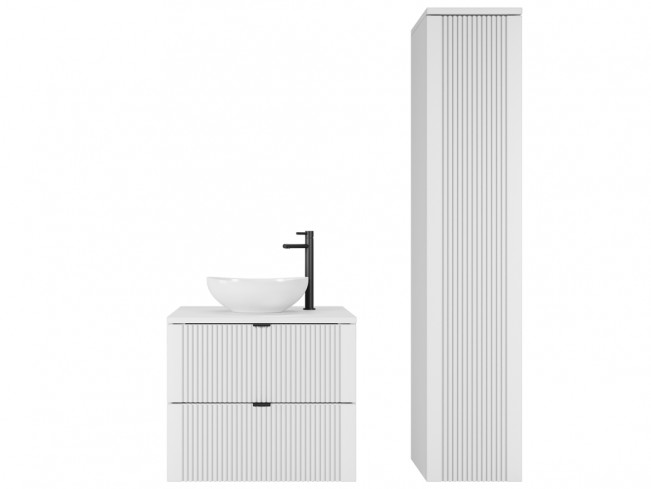 Łazienka Daki 60 2 biała perła - widok ogólny