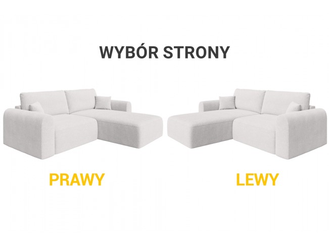 Narożnik Bali L Abriamo 04 kremowy