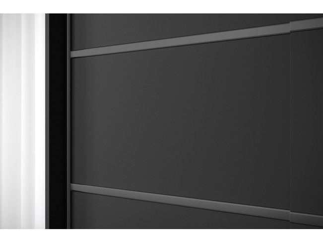 Szafa przesuwna Nero 4 czarna 100 cm