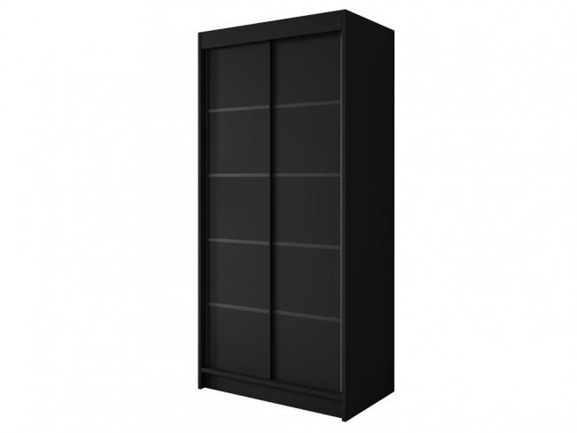 Szafa Nero 4 czarna 100 cm - widok ogólny