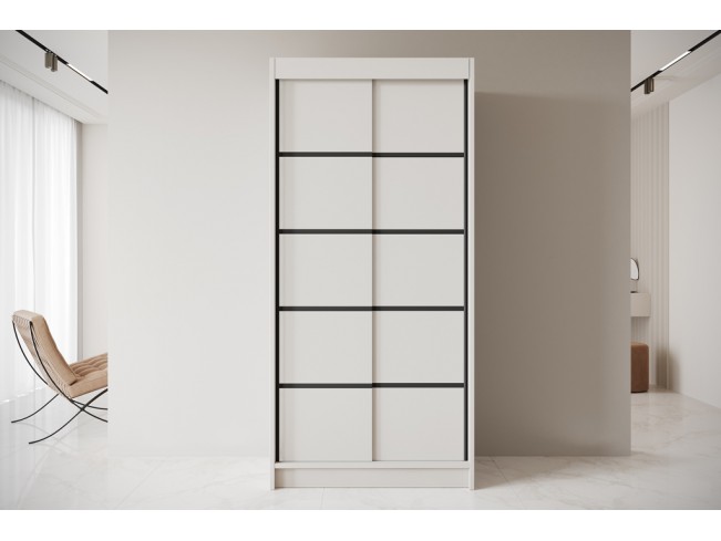 Szafa przesuwna Nero 4 kaszmir 100 cm