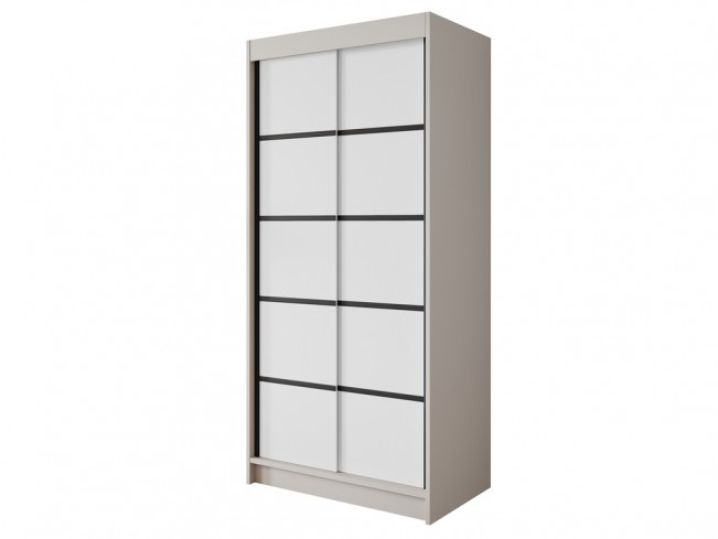 Szafa Nero 4 kaszmir/biały 100 cm - widok ogólny