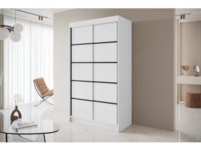 Szafa przesuwna Nero 4 biała 120 cm