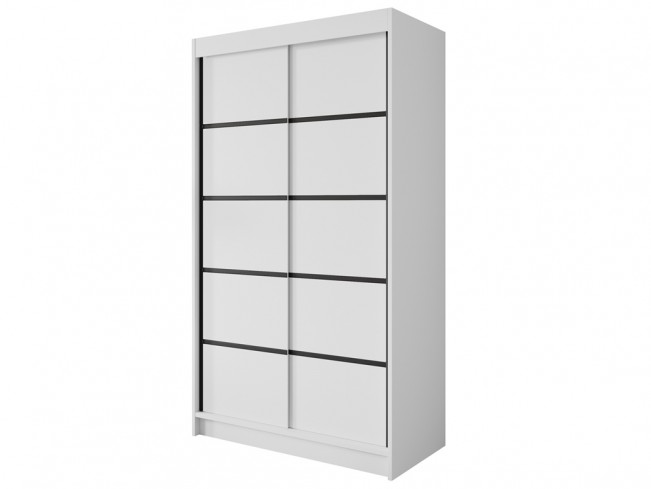 Szafa Nero 4 biała 120 cm - widok z przodu