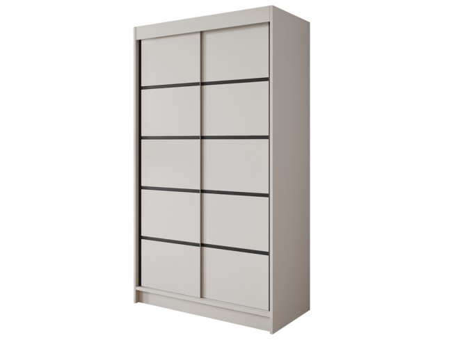 Szafa przesuwna Nero 4 kaszmir 120 cm - widok z przodu