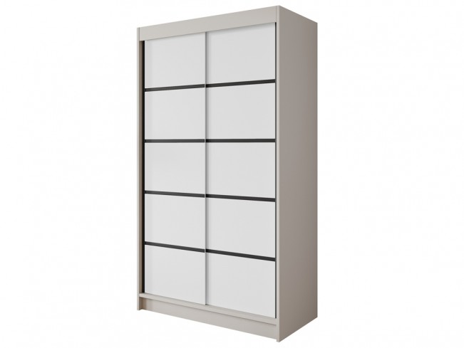 Szafa Nero 4 kaszmir/biały 120 cm - front