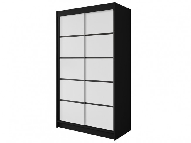 Szafa Nero 4 czarny/biały 120 - widok ogólny