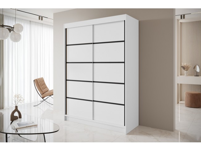 Szafa przesuwna Nero 4 biała 150 cm