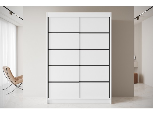 Szafa przesuwna Nero 4 biała 150 cm