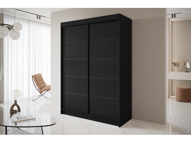 Szafa przesuwna Nero 4 czarna 150 cm