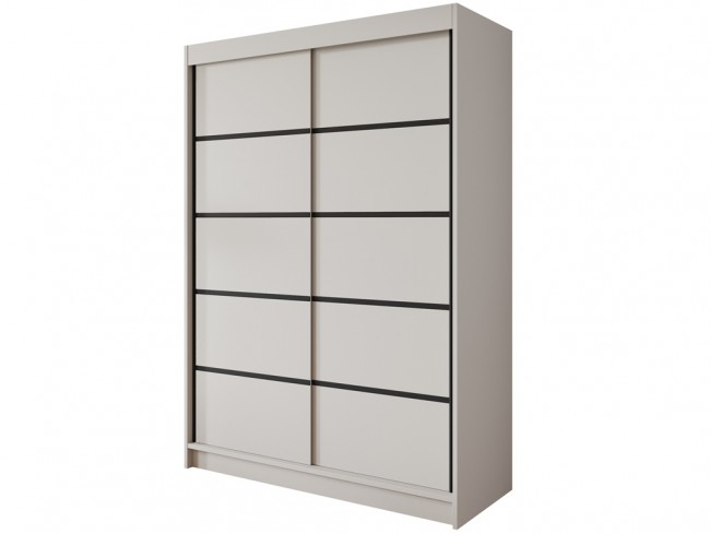 Szafa przesuwna Nero 4 kaszmir 150 cm - widok ogólny