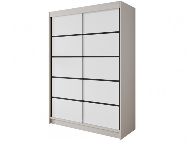 Szafa Nero 4 150 cm kaszmir/biały -widok ogólny