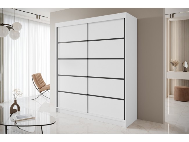 Szafa przesuwna Nero 4 biała 180 cm