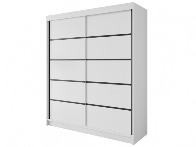 Szafa Nero 4 biała 180 cm - widok ogólny