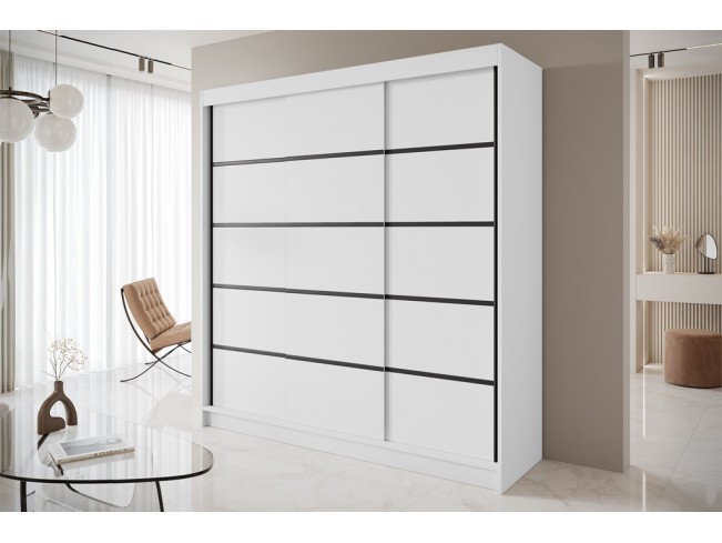Szafa przesuwna Nero 7 biała 200 cm