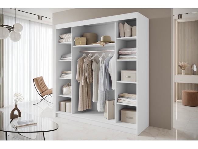 Szafa przesuwna Nero 7 biała 200 cm