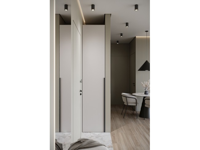 Szafa modułowa Alba 50 1D kaszmir uchwyt czarny