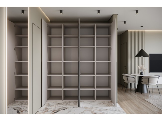 Szafa modułowa Alba 250 5D kaszmir uchwyt czarny