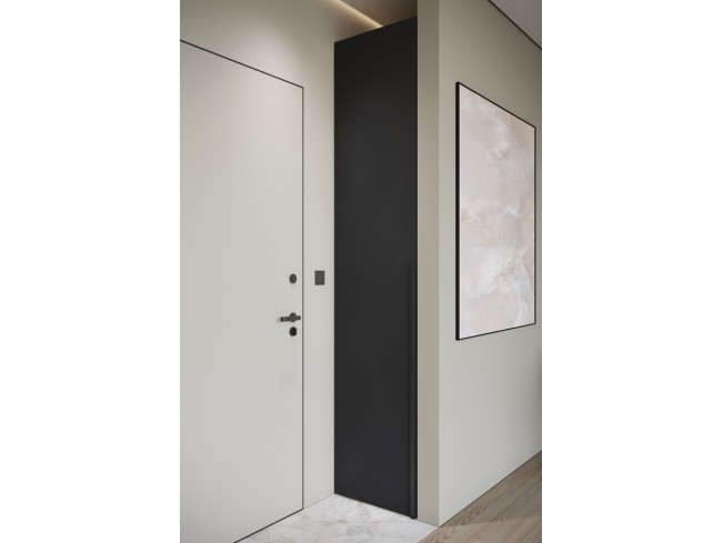 Szafa modułowa Alba 50 1D czarna uchwyt czarny