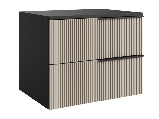 Szafka łazienkowa Kler 60 antracyt/kaszmir - widok ogólny