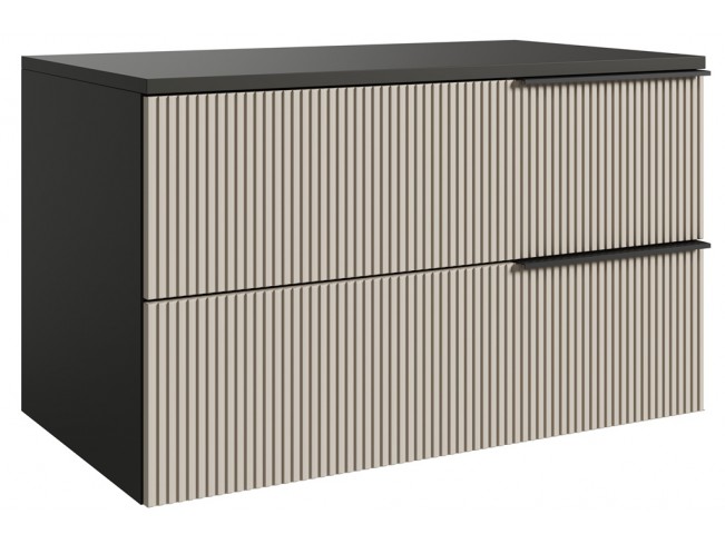 Szafka łazienkowa Kler 80 antracyt/kaszmir - widok ogólny