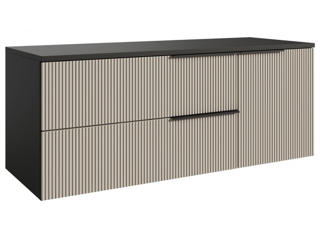 Szafka łazienkowa Kler 120 antracyt/kaszmir - widok ogólny