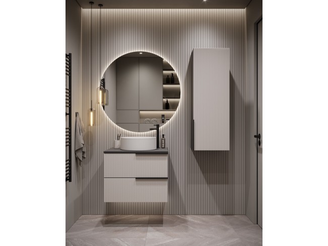 Łazienka Kler 60 1 antracyt/kaszmir zestaw mebli wiszących