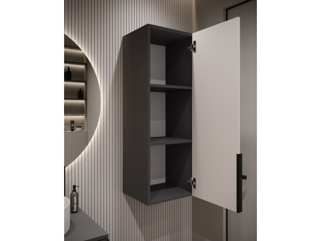 Łazienka Kler 60 3 antracyt/kaszmir zestaw mebli wiszących