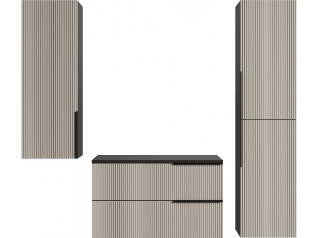 Łazienka Kler 80 3 antracyt/kaszmir - widok ogólny