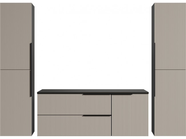 Łazienka Kler 120 5 antracyt/kaszmir - widok ogólny zestawu