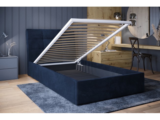 Łóżko tapicerowane Joko 80 Riviera 81 granatowy