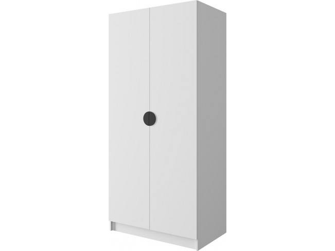 Szafa uchylna Kami 100 biała uchwyt czarny - widok ogólny